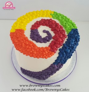 Regenboog taart - Rainbow cake
