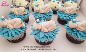 Babyshower cupcakes 